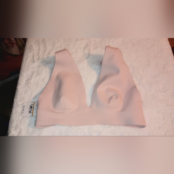 Free People Erin Neo Plunge Scuba Bralette Mooncake Small (NWOT) - Picture 2 of 9